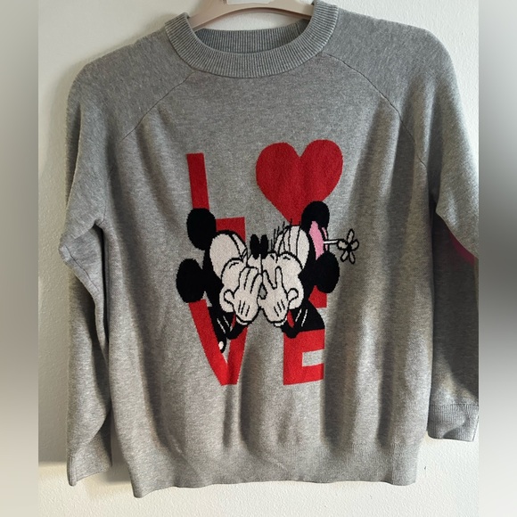 Marks & Spencer Sweaters - NWOT Marks & Spencer Disney’s Mickey & Minnie LOVE crewneck sweater size XS knit